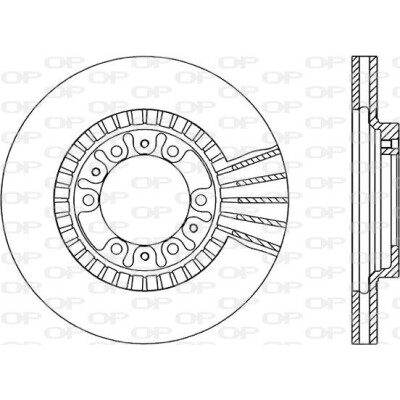 Disco de travão BDR178820 OPEN PARTS