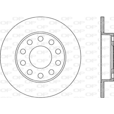 Disco de travão BDR193910 OPEN PARTS