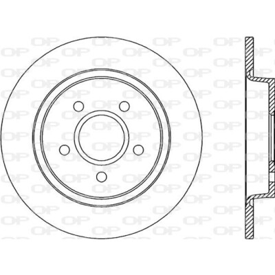 Disco de travão BDR203010 OPEN PARTS