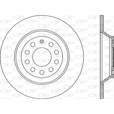 Disco de travão BDR217810 OPEN PARTS