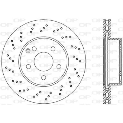 Disco de travão BDR239325 OPEN PARTS