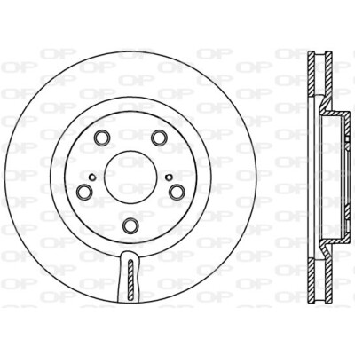 Disco de travão BDR242420 OPEN PARTS