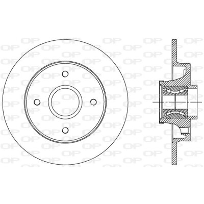 Disco de travão BDR251030 OPEN PARTS