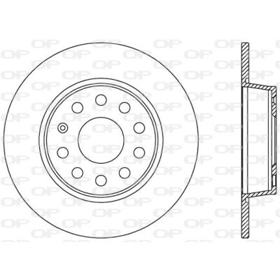 Disco de travão BDR253910 OPEN PARTS