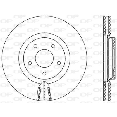 Disco de travão BDR255020 OPEN PARTS