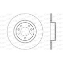 Disco de travão BDR265010 OPEN PARTS