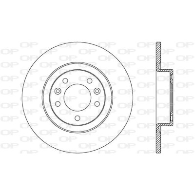 Disco de travão BDR265010 OPEN PARTS