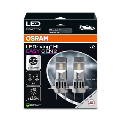 Lâmpada, farol de longo alcance 64210DWESY22HB OSRAM