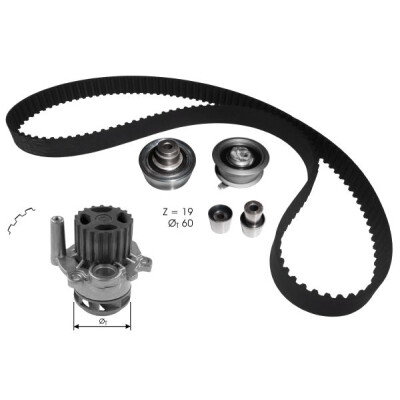 Bomba de água + kit de correia dentada ROKD104 RECOFICIAL