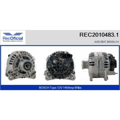 Alternador REC20104831 RECOFICIAL