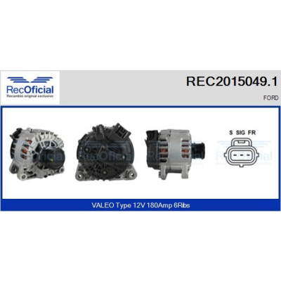 Alternador REC20150491 RECOFICIAL