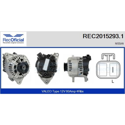Alternador REC20152931 RECOFICIAL