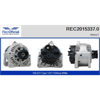 Alternador REC20153370 RECOFICIAL