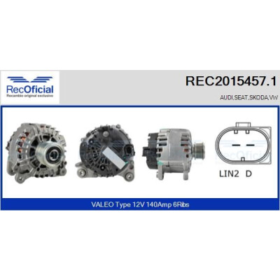 Alternador REC20154571 RECOFICIAL