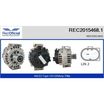 Alternador REC20154681 RECOFICIAL