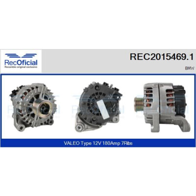 Alternador REC20154691 RECOFICIAL
