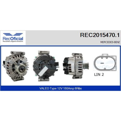 Alternador REC20154701 RECOFICIAL
