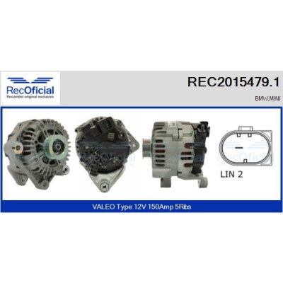 Alternador REC20154791 RECOFICIAL