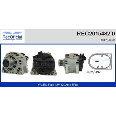 Alternador REC20154820 RECOFICIAL