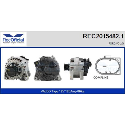 Alternador REC20154821 RECOFICIAL