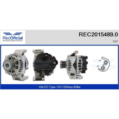Alternador REC20154890 RECOFICIAL