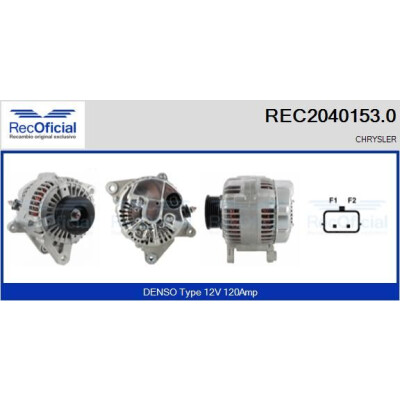 Alternador REC20401530 RECOFICIAL