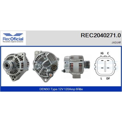 Alternador REC20402710 RECOFICIAL