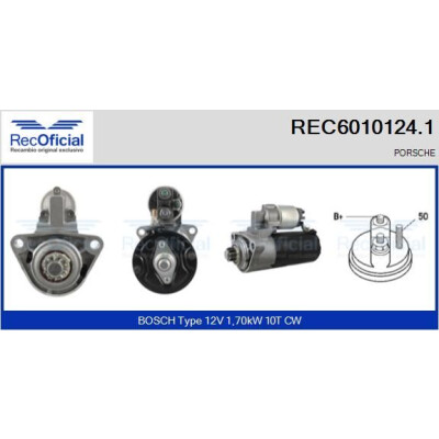 Motor de arranque REC60101241 RECOFICIAL