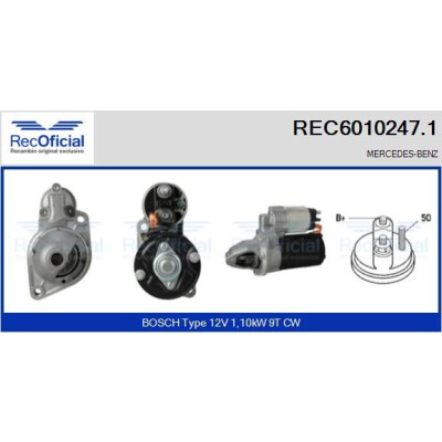 Motor de arranque REC60102471 RECOFICIAL