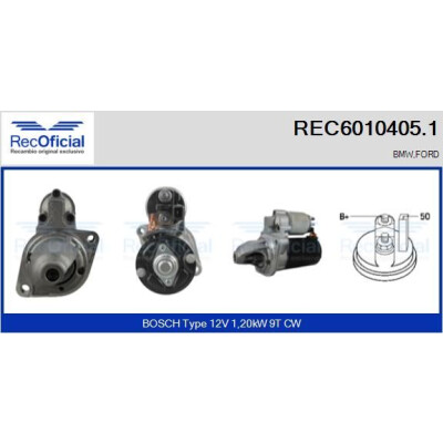 Motor de arranque REC60104051 RECOFICIAL