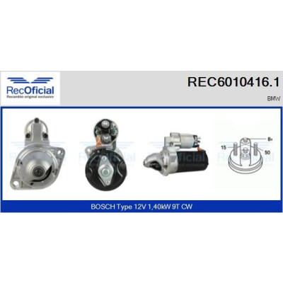 Motor de arranque REC60104161 RECOFICIAL