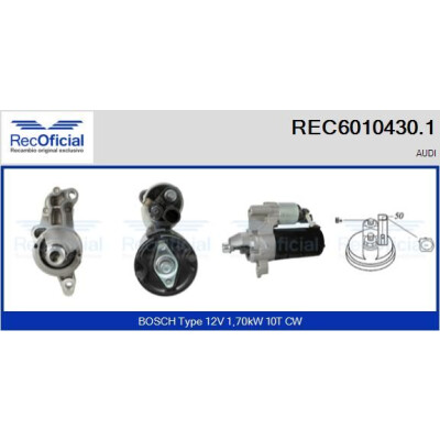 Motor de arranque REC60104301 RECOFICIAL