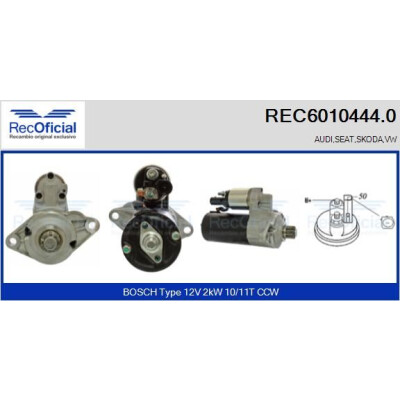 Motor de arranque REC60104440 RECOFICIAL