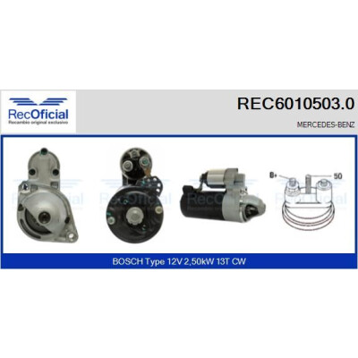 Motor de arranque REC60105030 RECOFICIAL