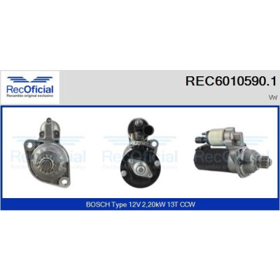 Motor de arranque REC60105901 RECOFICIAL