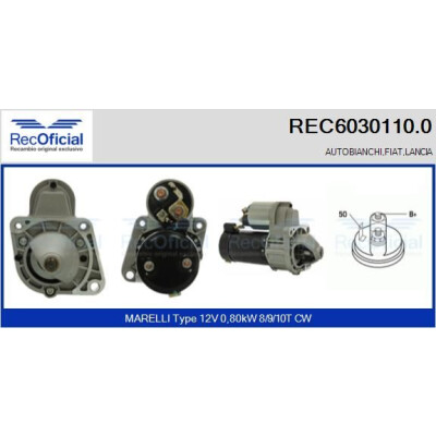 Motor de arranque REC60301100 RECOFICIAL