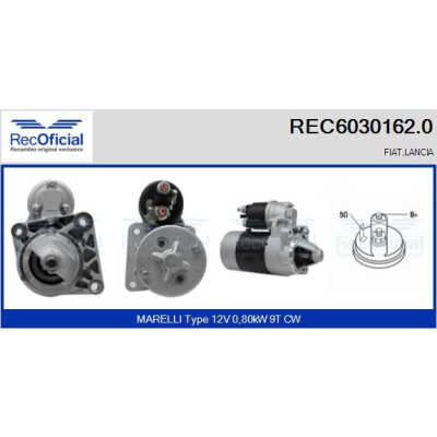 Motor de arranque REC60301620 RECOFICIAL