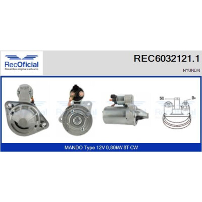 Motor de arranque REC60321211 RECOFICIAL
