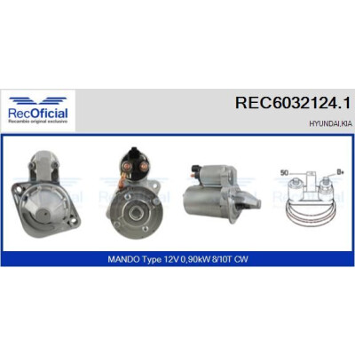 Motor de arranque REC60321241 RECOFICIAL
