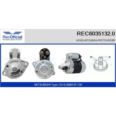 Motor de arranque REC60351320 RECOFICIAL