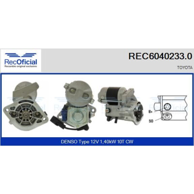 Motor de arranque REC60402330 RECOFICIAL