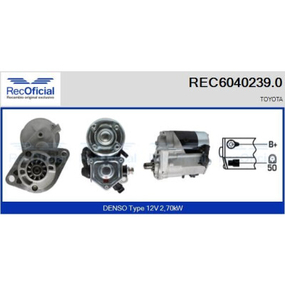 Motor de arranque REC60402390 RECOFICIAL
