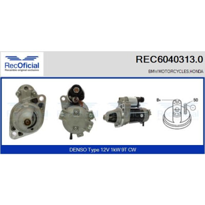 Motor de arranque REC60403130 RECOFICIAL
