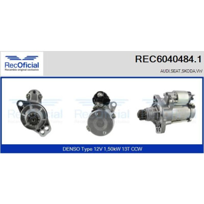 Motor de arranque REC60404841 RECOFICIAL