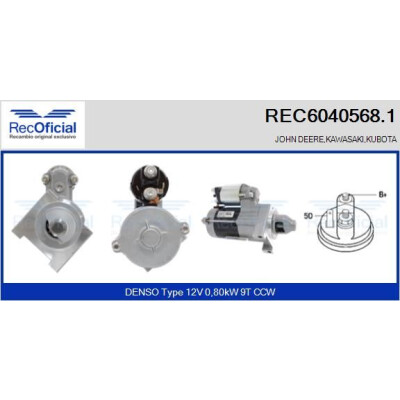 Motor de arranque REC60405681 RECOFICIAL