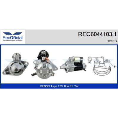 Motor de arranque REC60441031 RECOFICIAL