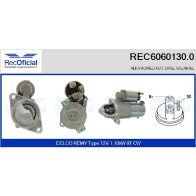 Motor de arranque REC60601300 RECOFICIAL