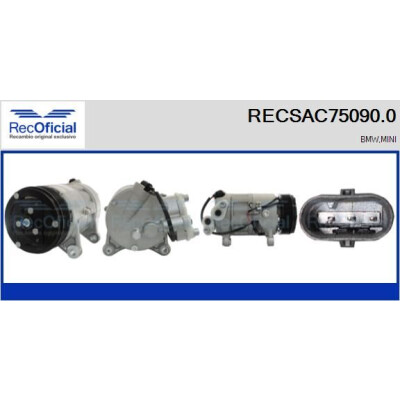 Compressor, ar condicionado RECSAC750900 RECOFICIAL