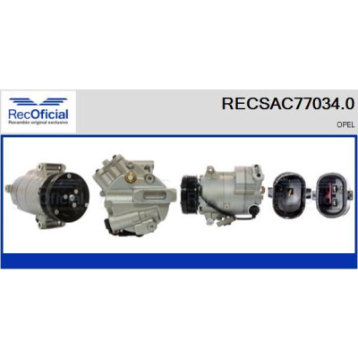 Compressor, ar condicionado RECSAC770340 RECOFICIAL