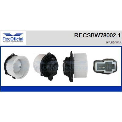 Ventilador do habitáculo RECSBW780021 RECOFICIAL